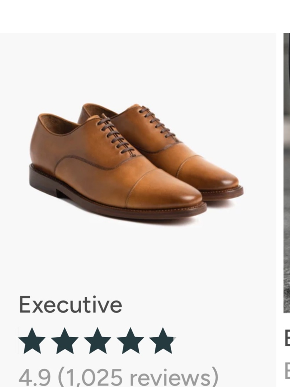 Thursday Boot Company Cognac Cap-Toe Oxford